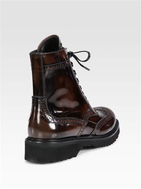 prada redline boots|Prada wingtip ankle boots.